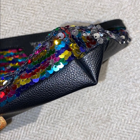 Victoria’s Secret Rainbow Sequin Makeup Bag Clutch - Picture 6 of 9